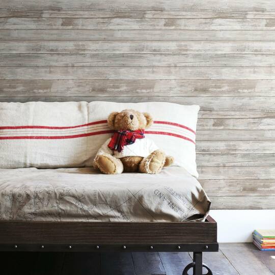 RoomMates Weathered Planks Peel & Stick Wallpaper